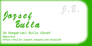 jozsef bulla business card