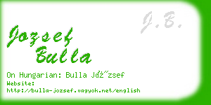 jozsef bulla business card